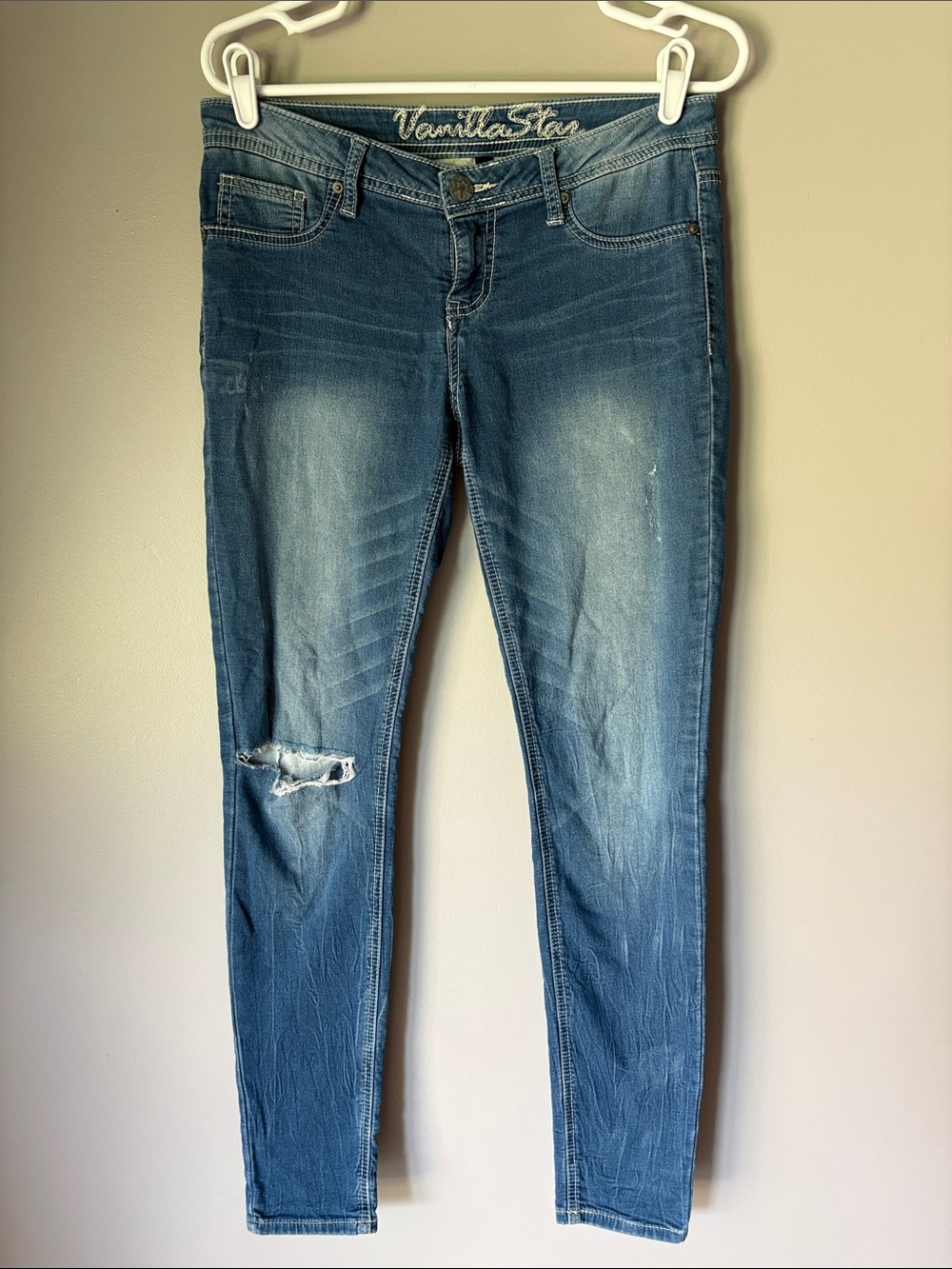 Vanilla Star Y2K Low Rise Distressed Jeans